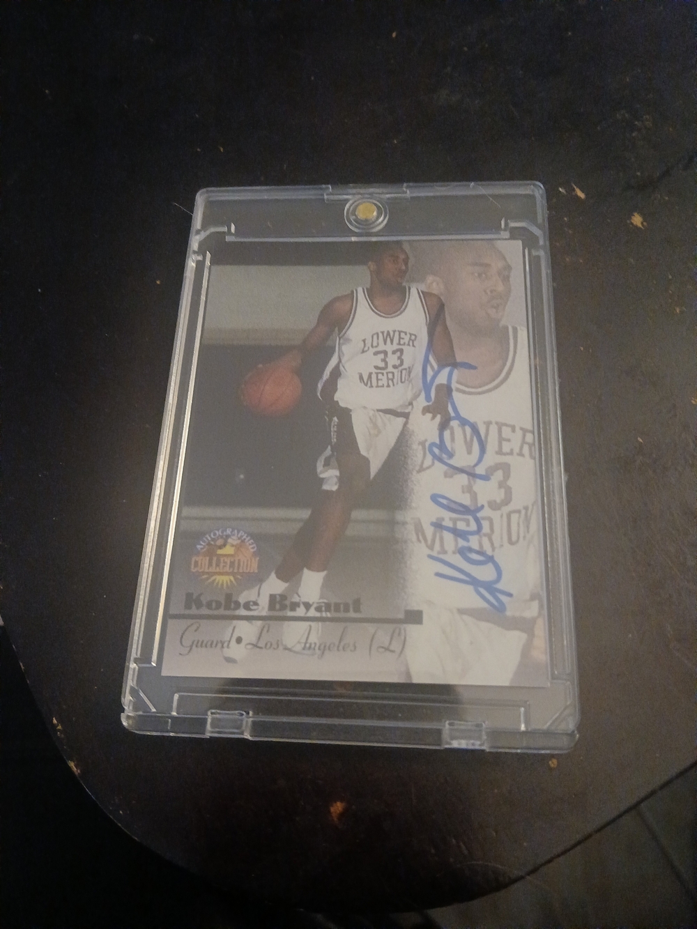 Kobe Bryant Rookie Signed Facsimile in Protective Case - Custom